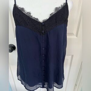 NWT Lovestitch Navy Lace Top Medium